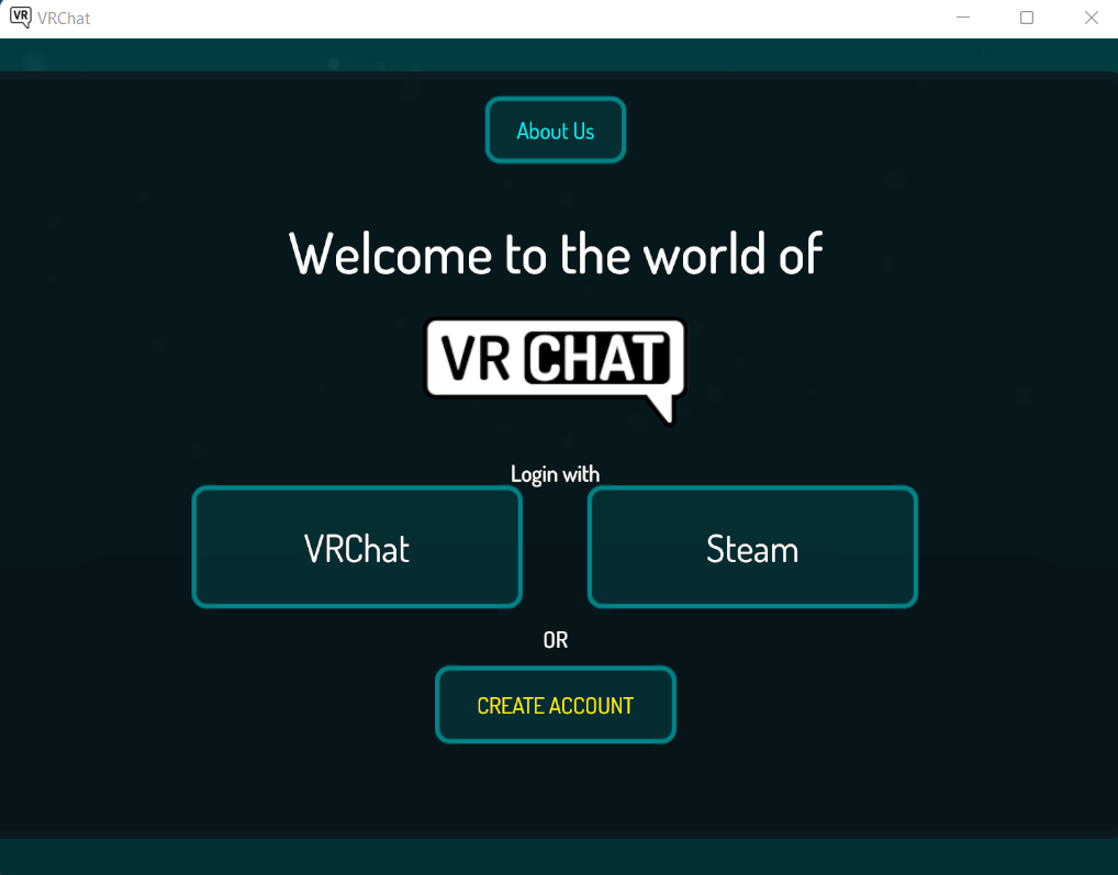 Come entrare nel metaverso VRChat: Schermata accesso iniziale Futuria Metaverse