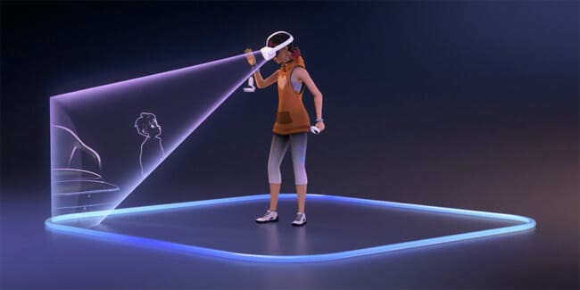 non schiantarsi in VR - sistema interno sensori tracking - Futuria Metaverse
